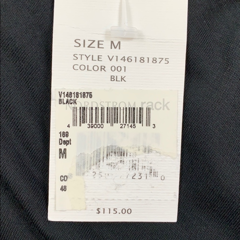 Vince Black V-Neck Tee - Picture 4 of 5